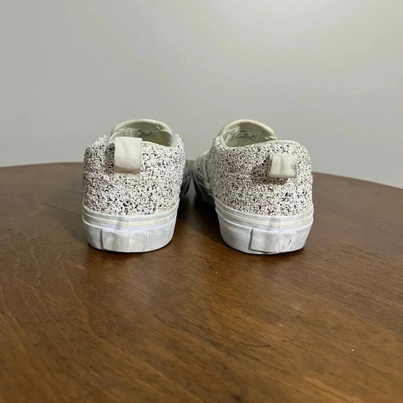 Kids White/Multicolored Sparkly Vans Size 13 - Picture 5 of 7